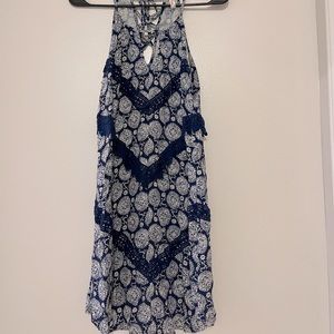 Navy blue and white dress size medium